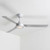 142cm 56-inch White AC Ceiling Fan 3 Blade 60W 3 Speed