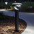 Solar Bollard Light Black 80cm 280lm 4000K IP65 With Motion Sensor
