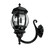 Wall Light Black Upward B22 345mm IP23 Made in Italy