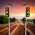 Solar Traffic Lights Pair Pedestrian Push Buttons Wireless Sync 5 Nights Autonomy