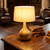 Table Lamp Natural Round Wood E27 Base Only