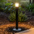 Bollard Light Black Aluminium E27 IP54 1164mm Commercial Grade