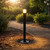 Bollard Light Black Aluminium Opal E27 IP54 1164mm Commercial Grade