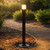 Bollard Light Black Aluminium Opal E27 IP54 1164mm Commercial Grade