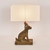 Table Lamp Rabbit Sculpture Timber E27 40W Base Only
