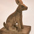 Table Lamp Rabbit Sculpture Timber E27 40W Base Only