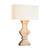 Table Lamp Baluster Natural Timber E27 40W Base Only
