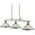 Pendant Light Antique Brass With Alabaster Glass 3 Light E27 7W