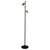 Floor Lamp Black and Brass Adjustable 2 Head 5W GU10 4000K 159cm