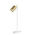 Desk Lamp White and Brass 5W GU10 4000K Adjustable Head