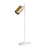 Desk Lamp White and Brass 5W GU10 4000K Adjustable Head