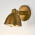 Wall Light Antique Brass GU10 40W IP54