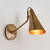 Wall Spotlight Brass E27 40W Adjustable Arm