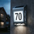 Illuminated Solar House Number Cool White Stainless Steel