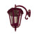 Wall Light Burgundy Downward B22 370mm IP43 240V Made in Italy