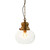 Pendant Light 245mm Brass Clear Glass E27 40W