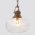 Pendant Light 43cm Brass Clear Glass E27 40W