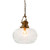 Pendant Light 43cm Brass Clear Glass E27 40W