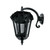 Wall Light Black Downward B22 370mm IP43 240V Made in Italy
