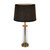 Table Lamp Glass and Antique Brass Base E27 40W