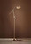Floor Lamp Brass Adjustable Arm 154cm E27 40W