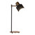 Desk Lamp Antique Brass/Black Adjustable Head E27 25W