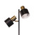 Floor Lamp Antique Brass/Black 2 Adjustable Head E27 25W 145cm
