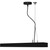 Ceiling Suspension Kit Black and Chrome 200cm