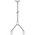 Ceiling Suspension Kit Black and Chrome 200cm
