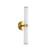 Up Down Wall Light Brass Tri-CCT 8W 640lm 240V IP44