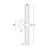 Up Down Wall Light Brass Tri-CCT 8W 640lm 240V IP44