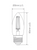 LED Filament E27 6500K 500lm Clear C35 4.2W Dimmable