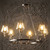 Chandelier Silver 90cm 6 Light E14 40W