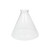 Pendant Shade Cone Clear Glass 25cm