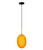 Pendant Light Orange Textured Glass 15cm E14 10W