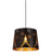 Pendant Light Black Iron Eiffel Tower Pattern 35cm E27 60W