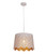 Pendant Light White Iron Flower Pattern 35cm E27 60W
