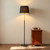 Floor Lamp Black With Brass Highlight E27 60W 166cm