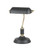 Banker Lamp Black Antique Brass E27 60W