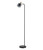 Floor Lamp Black Adjustable Head E27 60W 1488mm