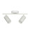 Ceiling Spotlight White 2 Head Adjustable GU10 50W 33cm