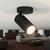 Ceiling Spotlight Black Head Adjustable GU10 50W