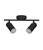 Ceiling Spotlight Black 2 Head Adjustable GU10 50W 33cm