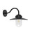 Wall Light Black Aluminium Barn Style E27 60W IP44