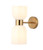 Up Down Wall Light Brass Opal Glass E27 72W
