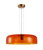 Pendant Light Orange Dome Glass 42cm E27 40W