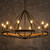 Pendant Light 1212mm Wood With Bronze 12 Light E14 60W