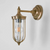Wall Light Brass E27 40W IP54 Lantern Style