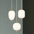 Pendant Light 3 Light Opal Glass 420mm E14 10W