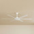 165cm 65-inch White DC Ceiling Fan Smart Remote Control 6 Blade 55W 6 Speed